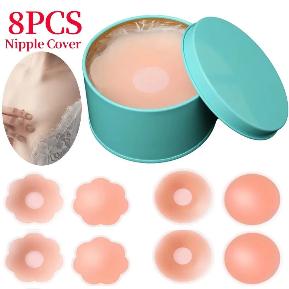 Nipple Cover Pasties - Reusable Silicone Nipple Covers Invisible Adhesive