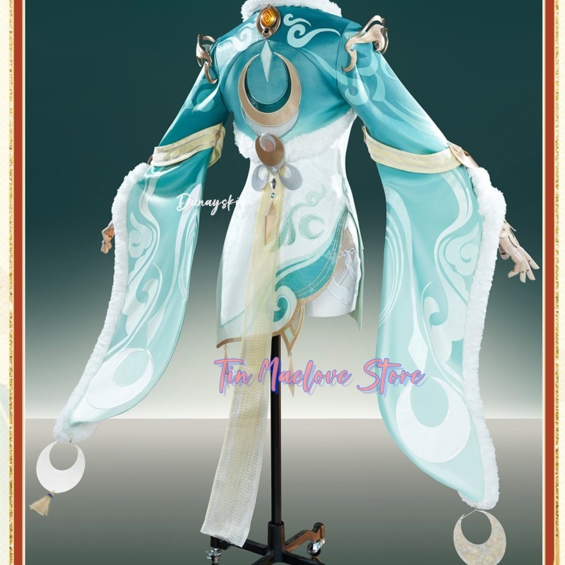 Genshin Impact Adeptus Zibai W - Robe Silk Women review and price