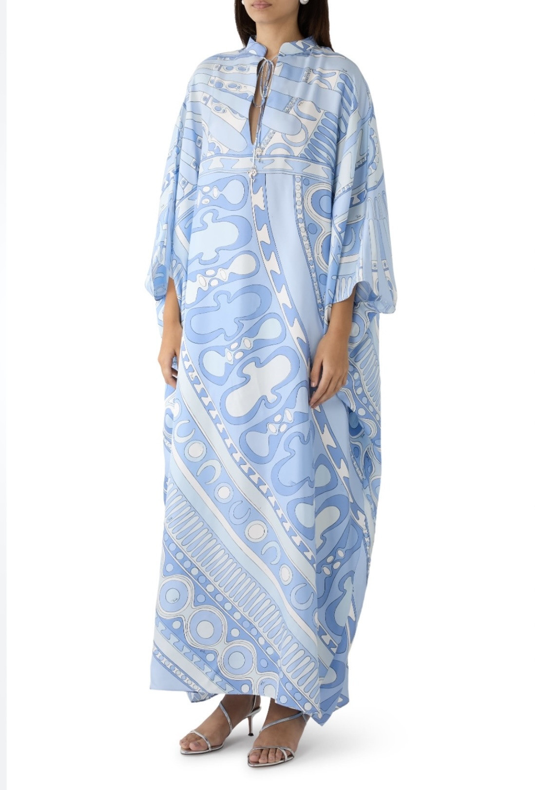 High Quality Loose Blue Silk D - Robe Silk Women review and price