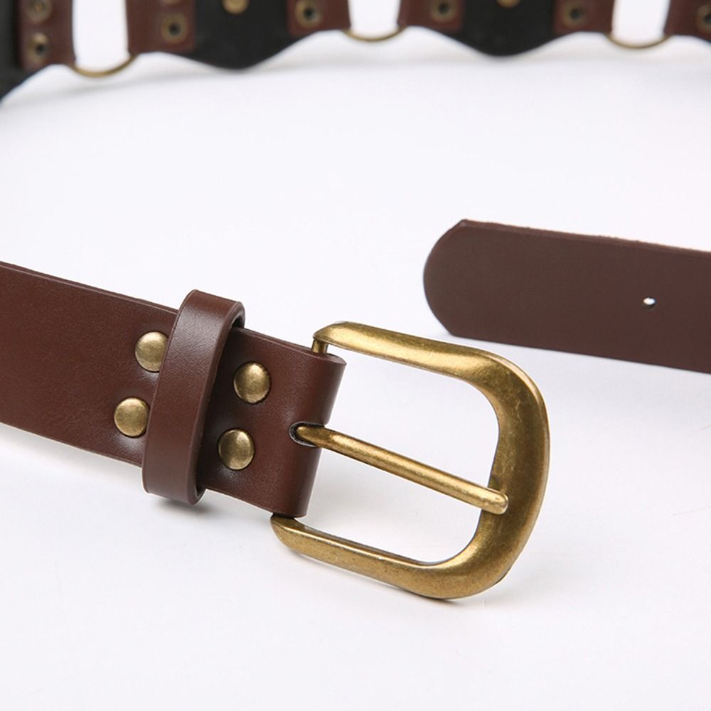 Grommet PU Leather Waist Belt  - Corset Waist Cinch review and price