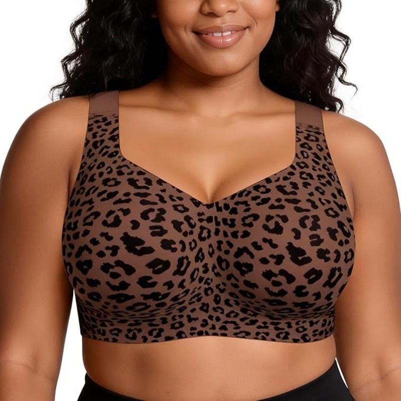 Leopard Jelly Bras No Underwir - Push Up Bra Padded review and price