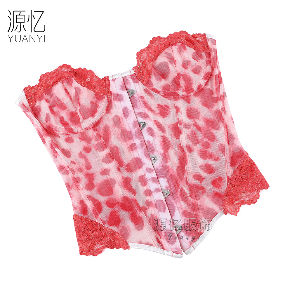 Front-closure Pink Leopard Pri - Corset Waist Cinch review and price