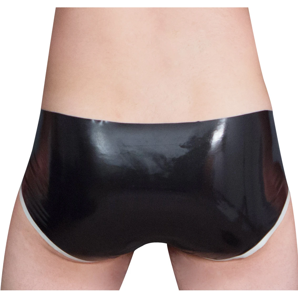 Party Latex Briefs With Stripe - Boyshort Underwear review and price