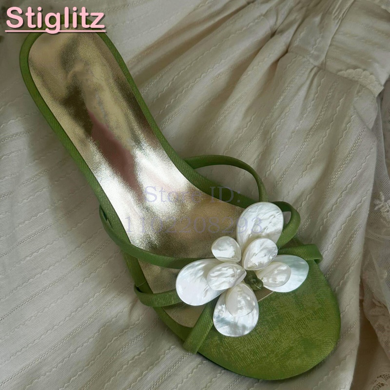 White Flower High Heels Slippe - Slip Dress Satin review and price
