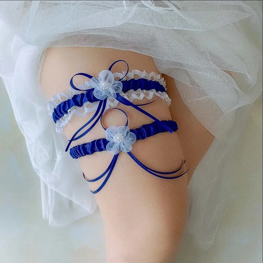 2pcs/Set Satin Ribbon Wedding  - Garter Belt Set review and price