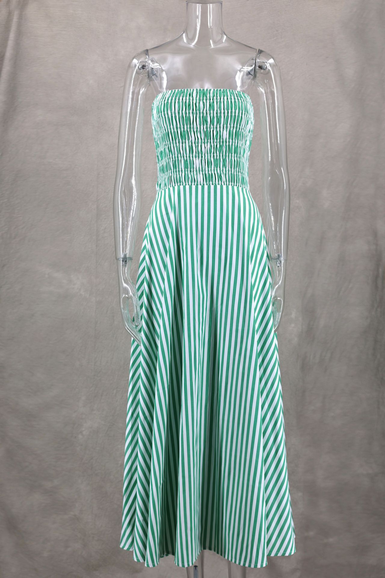 Green Striped Stripless Summer - Strapless Bra Backless review and price