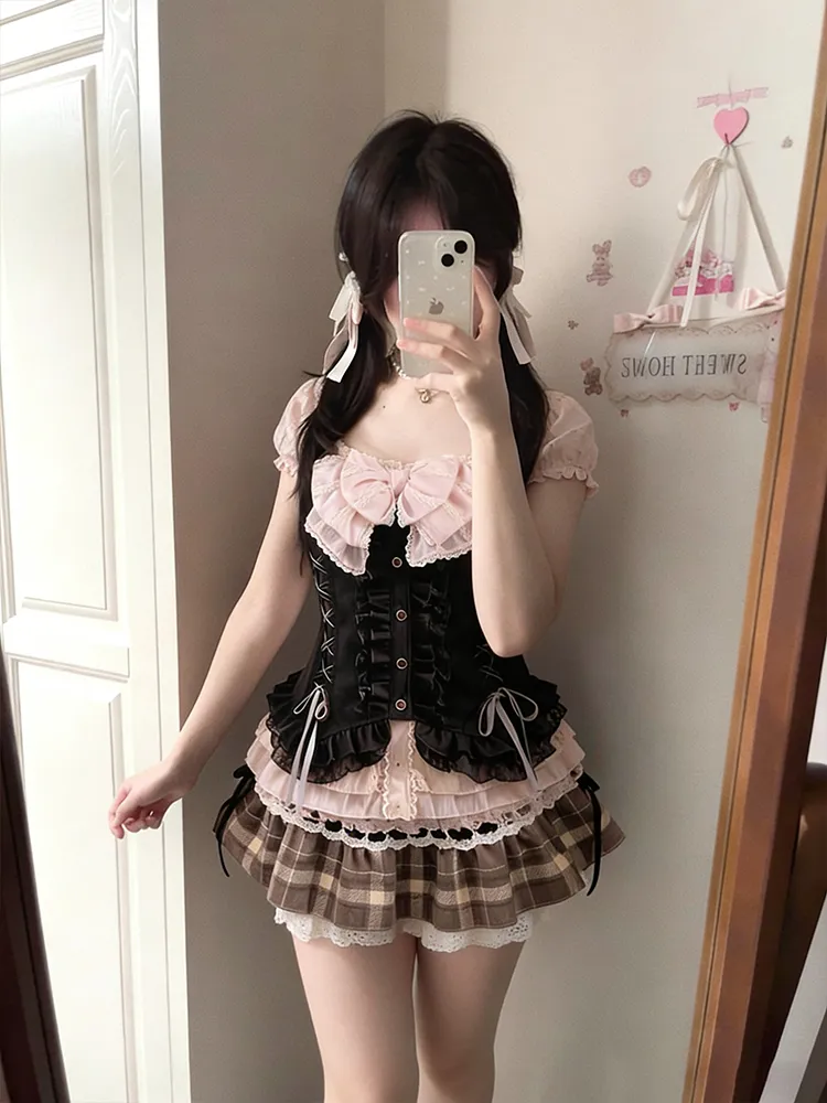 Japanese Sweet Three Piece Set - Cami Top Lace review and price